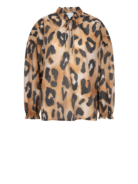 Cameron leopard blouse