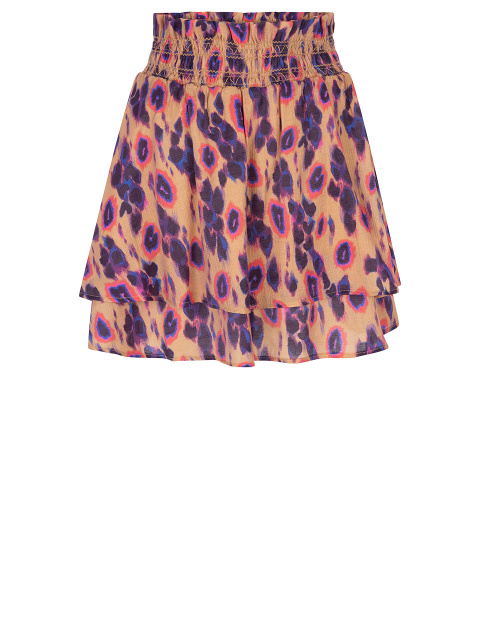 Nina leopard mini skirt