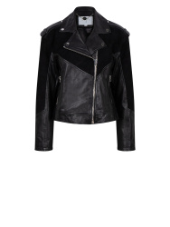 D6Sybil mix leather jacket